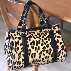 Express cheetah print Satchel